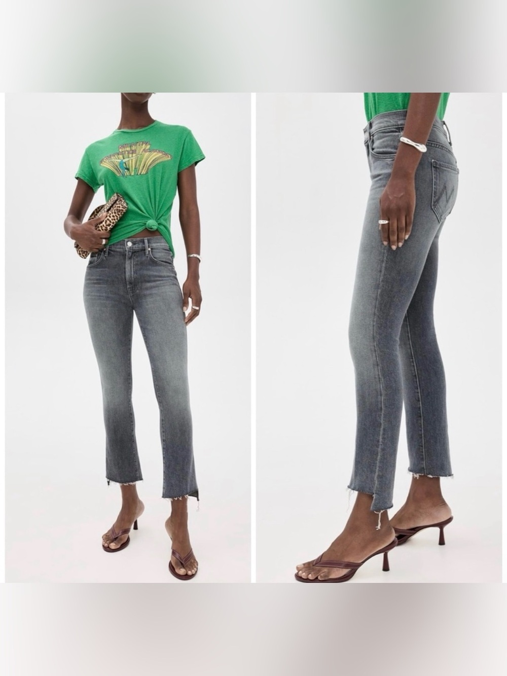 MOTHER Denim - The Insider Crop Step Fray in Train Stops